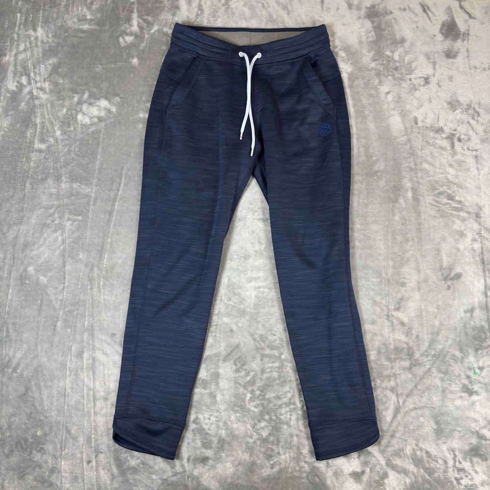 Stio Joggerβ Pants Womens Small Navy Blue Space Dye Tapered Activewear Hiking
